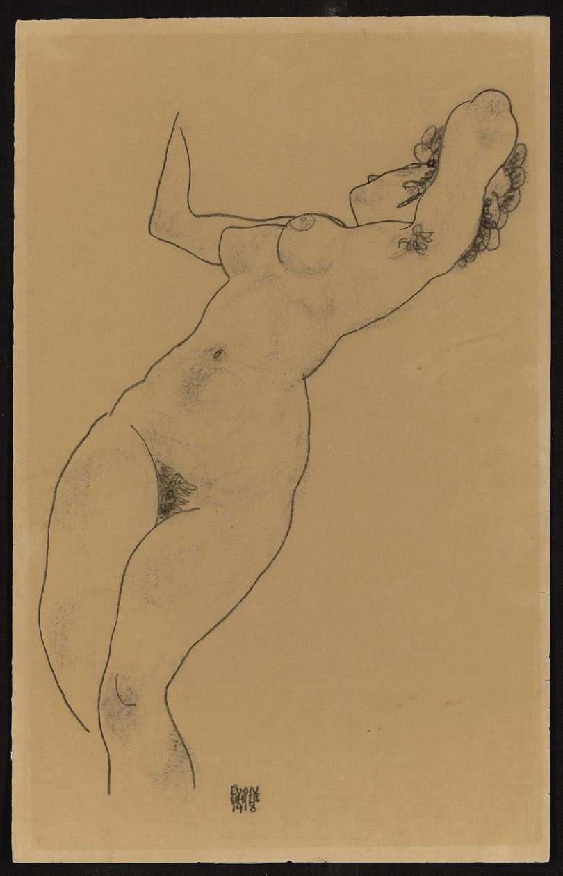 Liegender Akt, 1918 von Egon Schiele