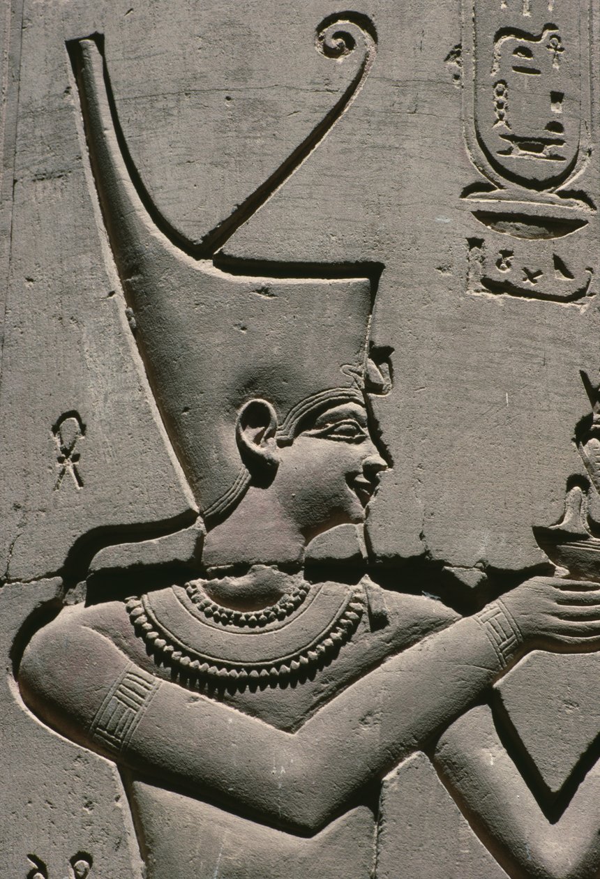 Detail eines Reliefs, Pharao von Egyptian