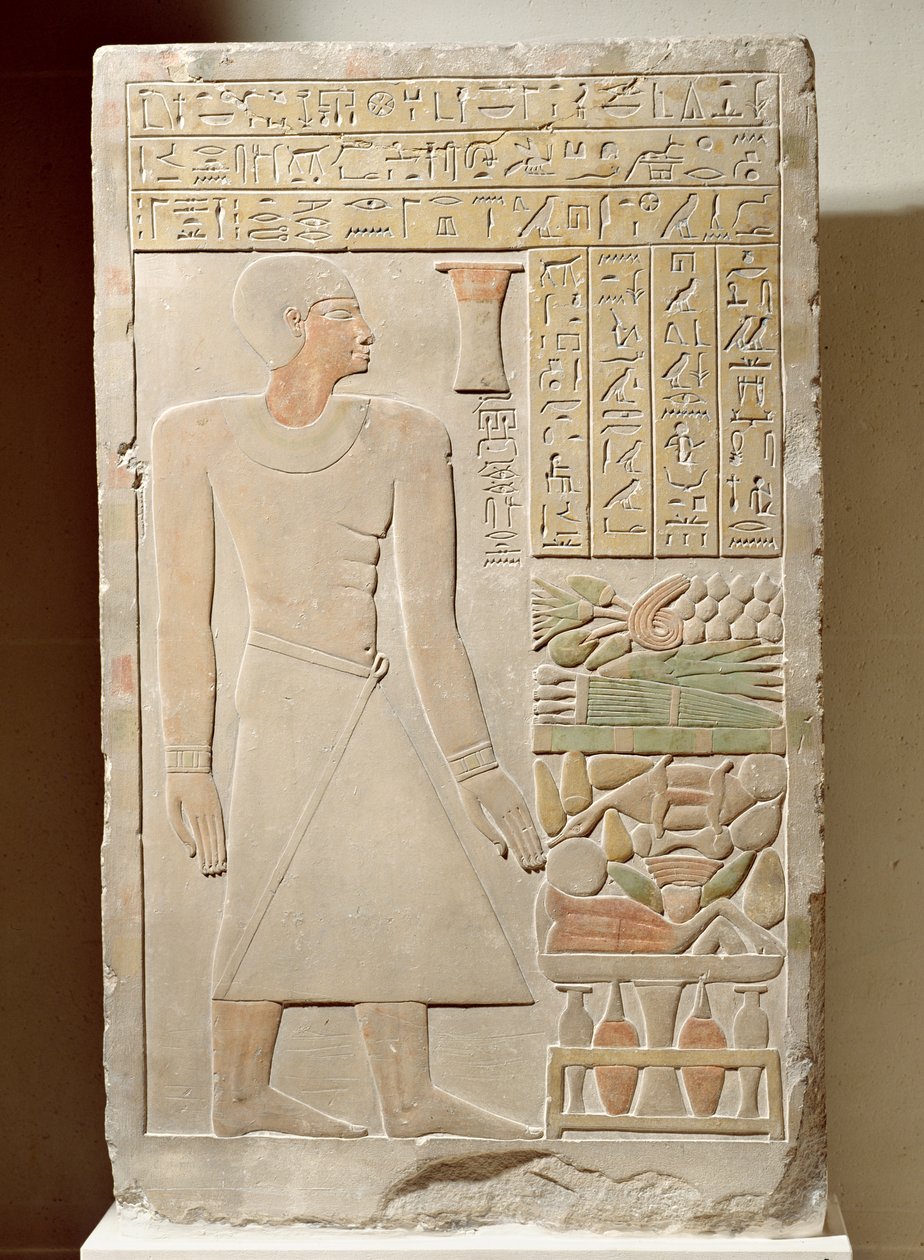 Reliefstele von Senwosret, Schatzmeister, Mittleres Reich, ca. 1970-1900 v. Chr. von Egyptian 12th Dynasty