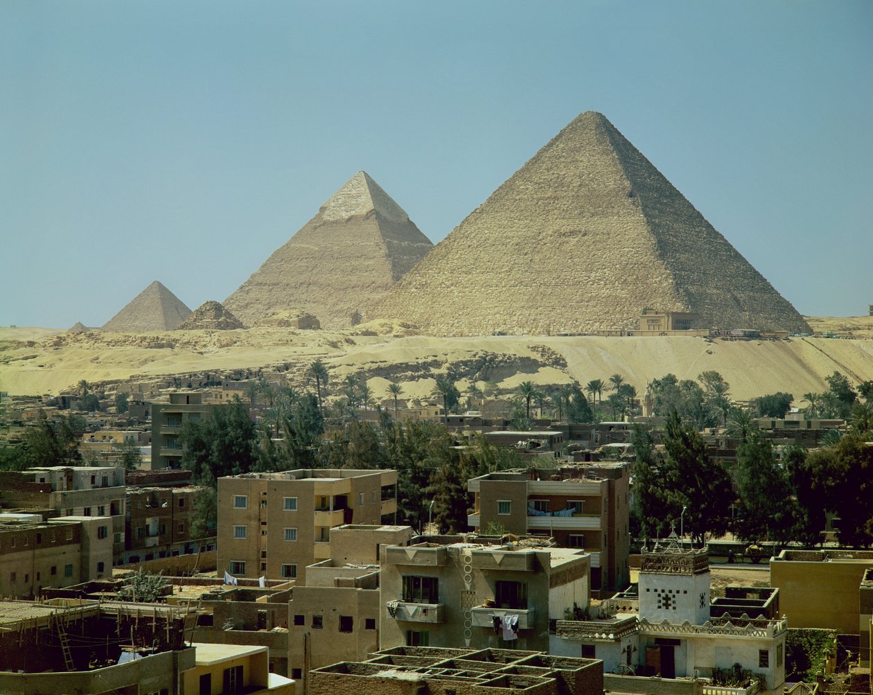 Die Pyramiden von Gizeh, ca. 2589-30 v. Chr., Altes Reich von Egyptian 4th Dynasty