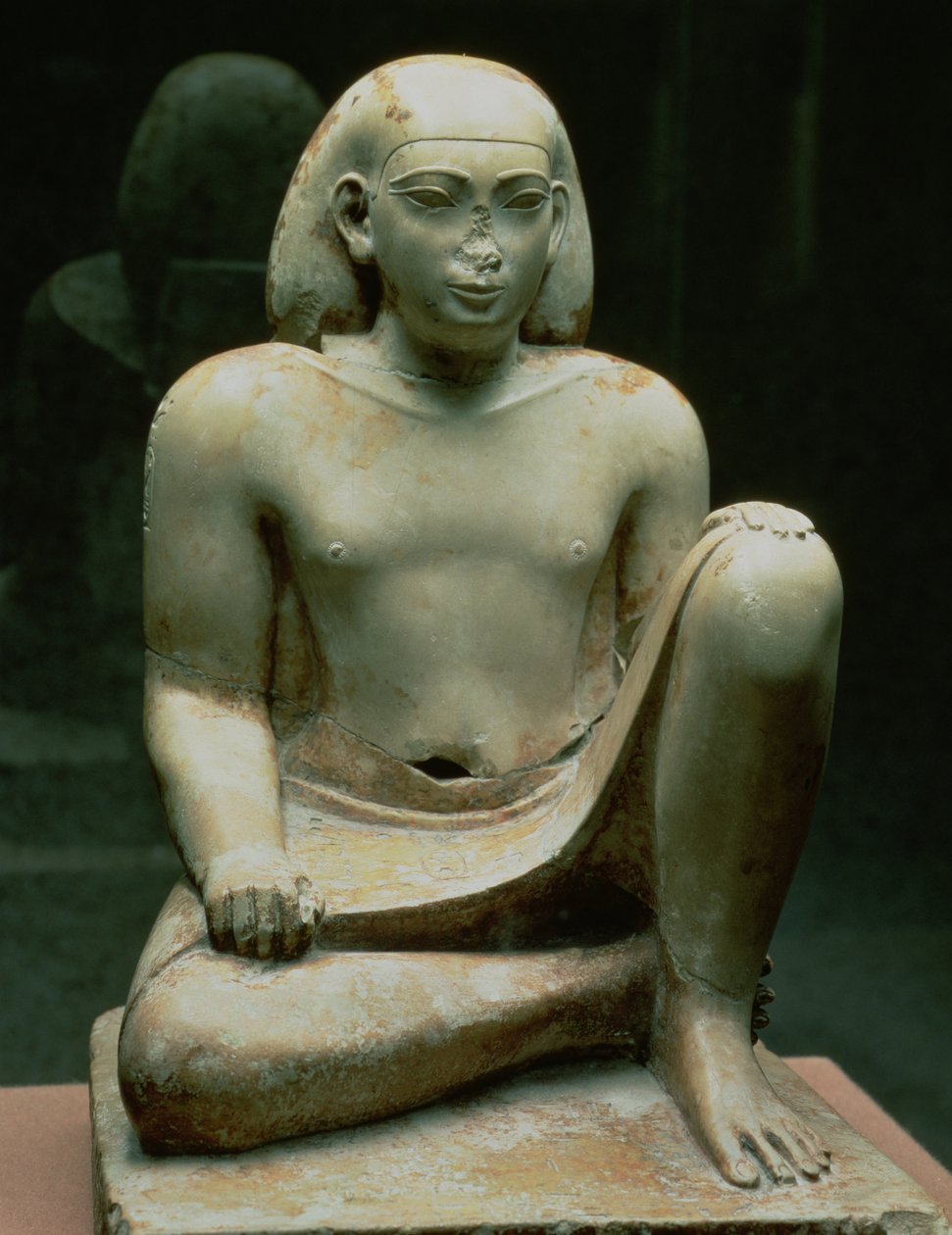 Kauernde Figur des Bes (Kalkstein) von Egyptian 26th Dynasty