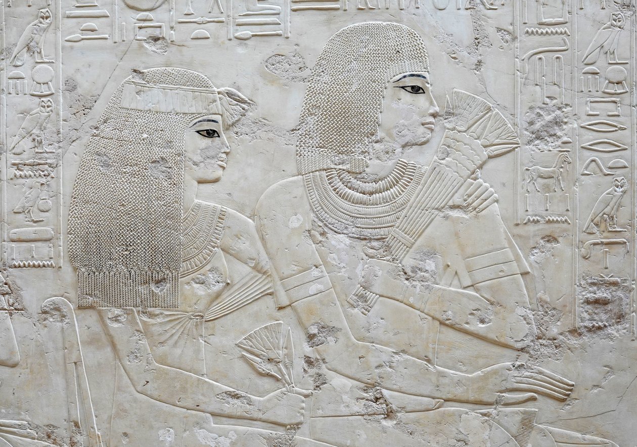 Amenhotep und seine Frau May, Grab von Ramose von Egyptian Egyptian
