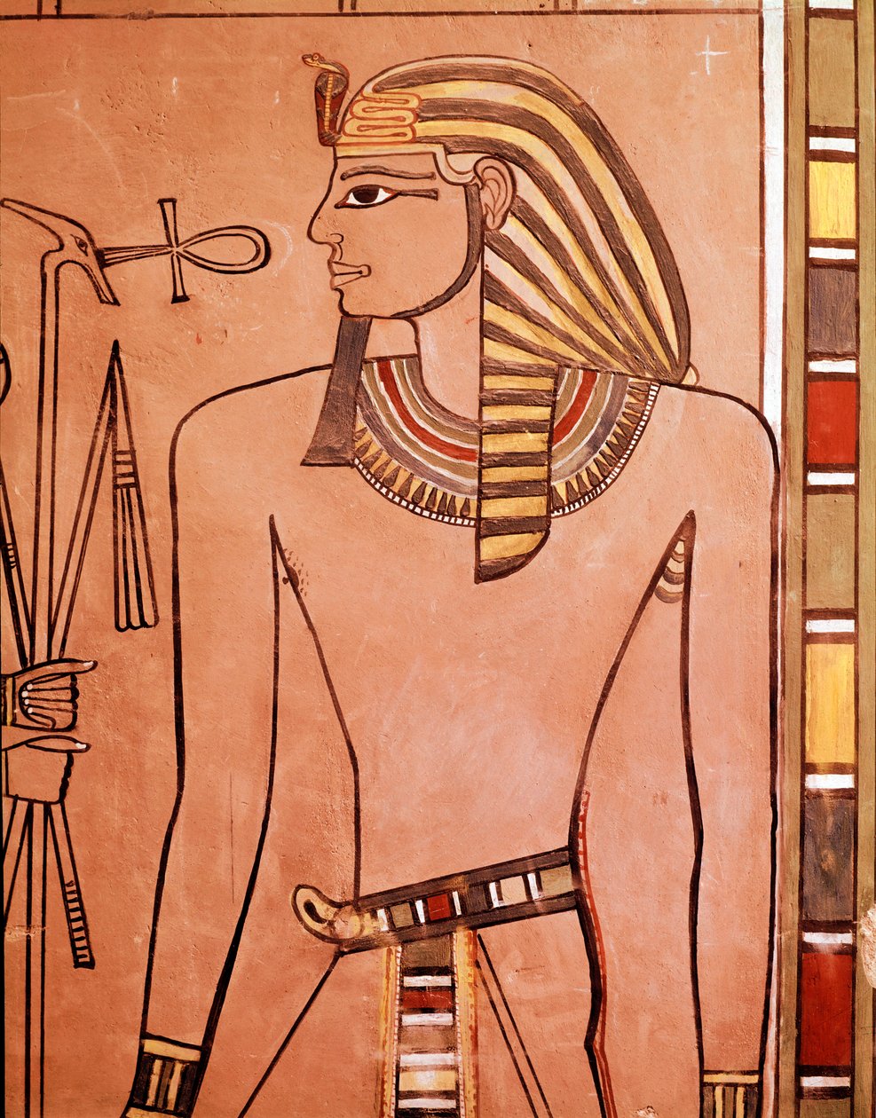 König Amenhotep II (Amenophis II) (Fresko) von Egyptian Egyptian