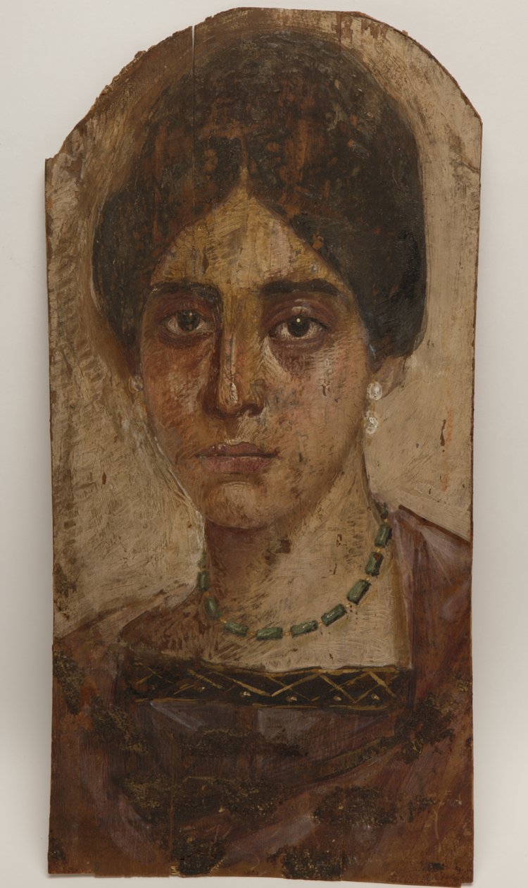 Mumienporträt, ca. 136-160 (Malerei auf Holz) von Egyptian School