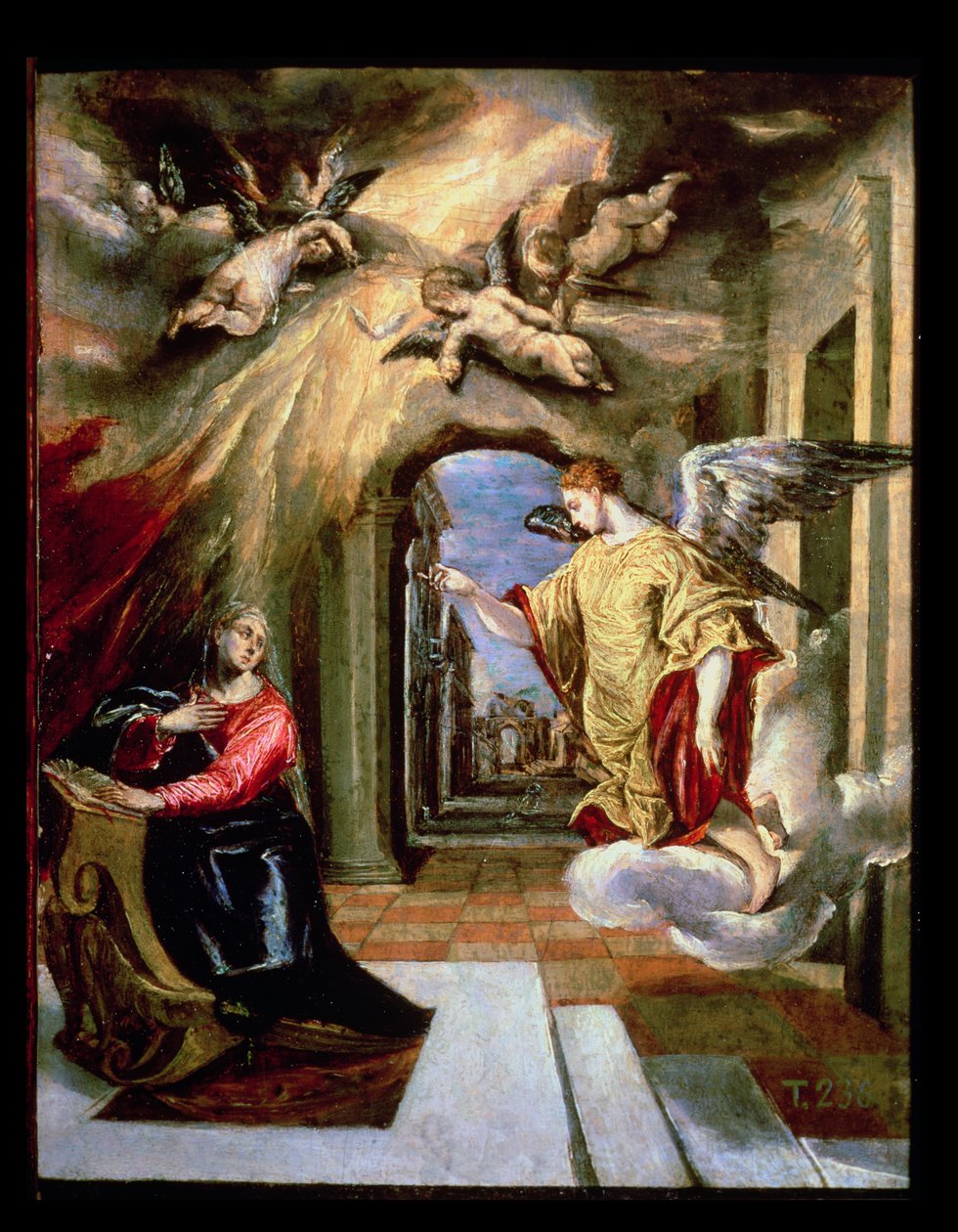 Die Verkündigung, ca. 1570-73 von El Greco