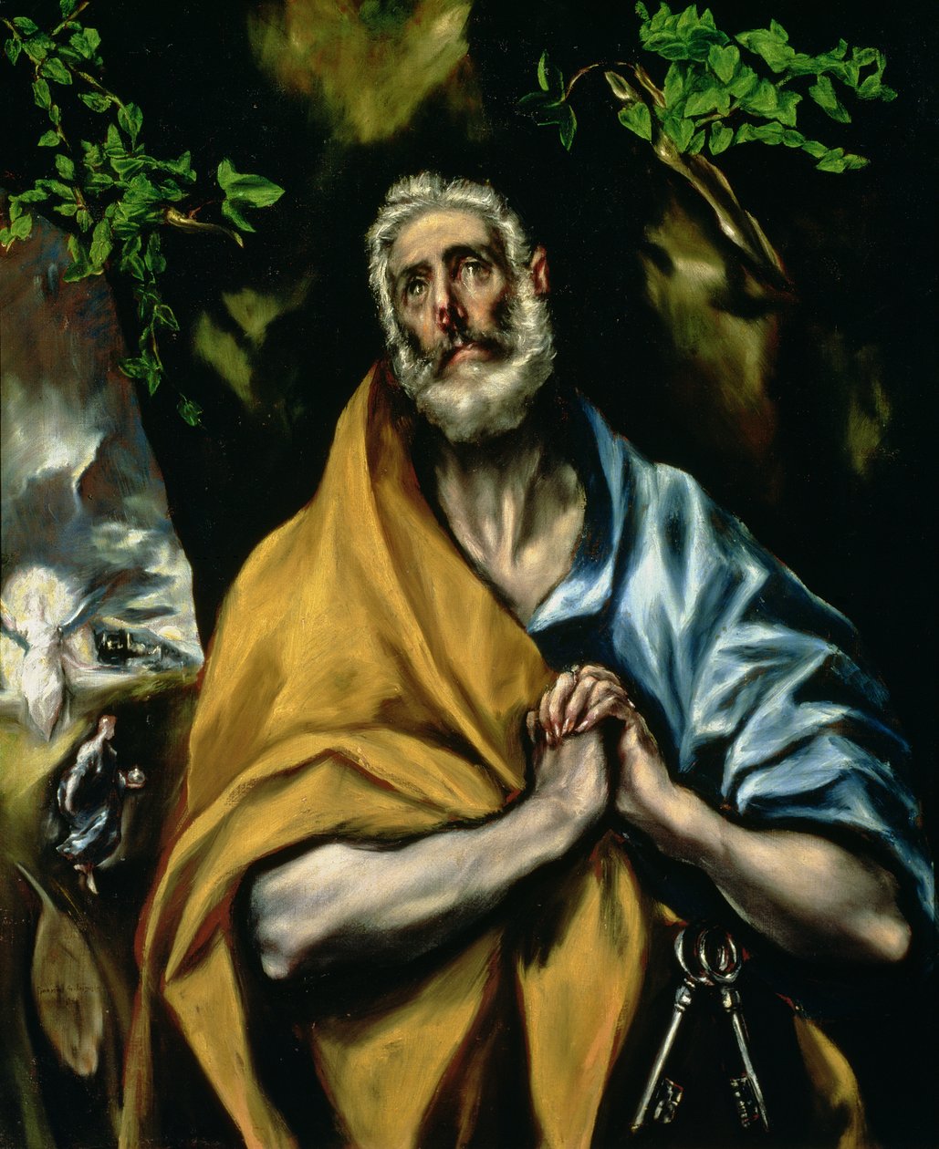 Die Tränen des Heiligen Petrus, ca. 1605 von El Greco