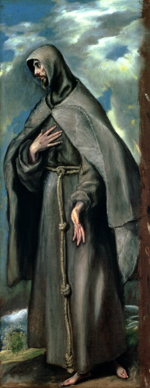 St. Franziskus von Assisi (ca. 1182-1220) von El Greco