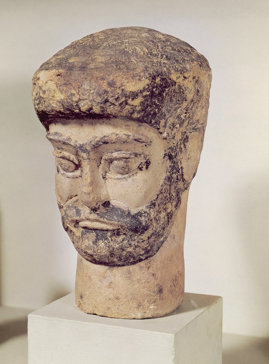 Kopf eines bärtigen Mannes, ca. 1800 v. Chr. von Elamite
