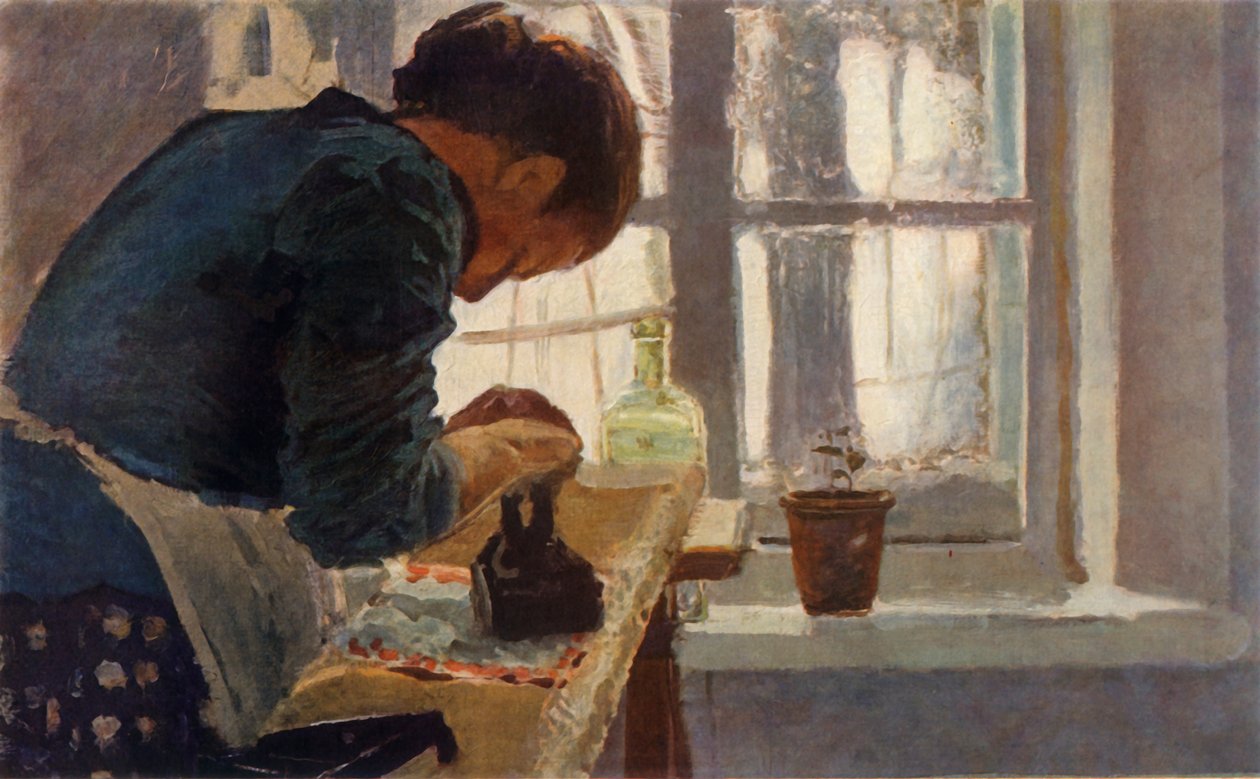 Die Wäscherin, spätes 19. Jahrhundert, 1965 von Elena Dmitrievna Polenova