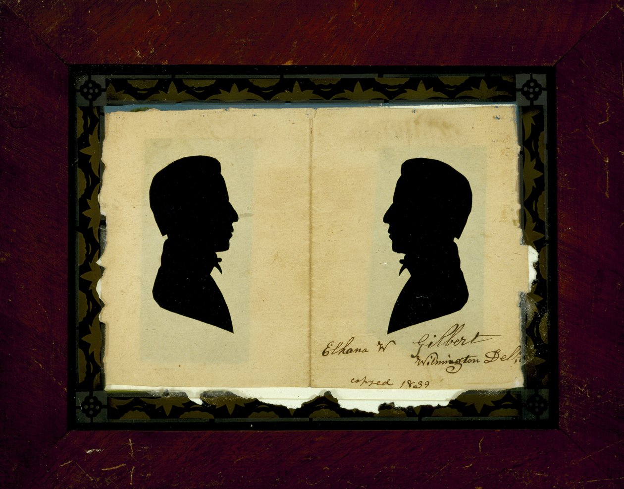 Enthüllte Silhouetten eines Mannes von Elhana W. Gilbert