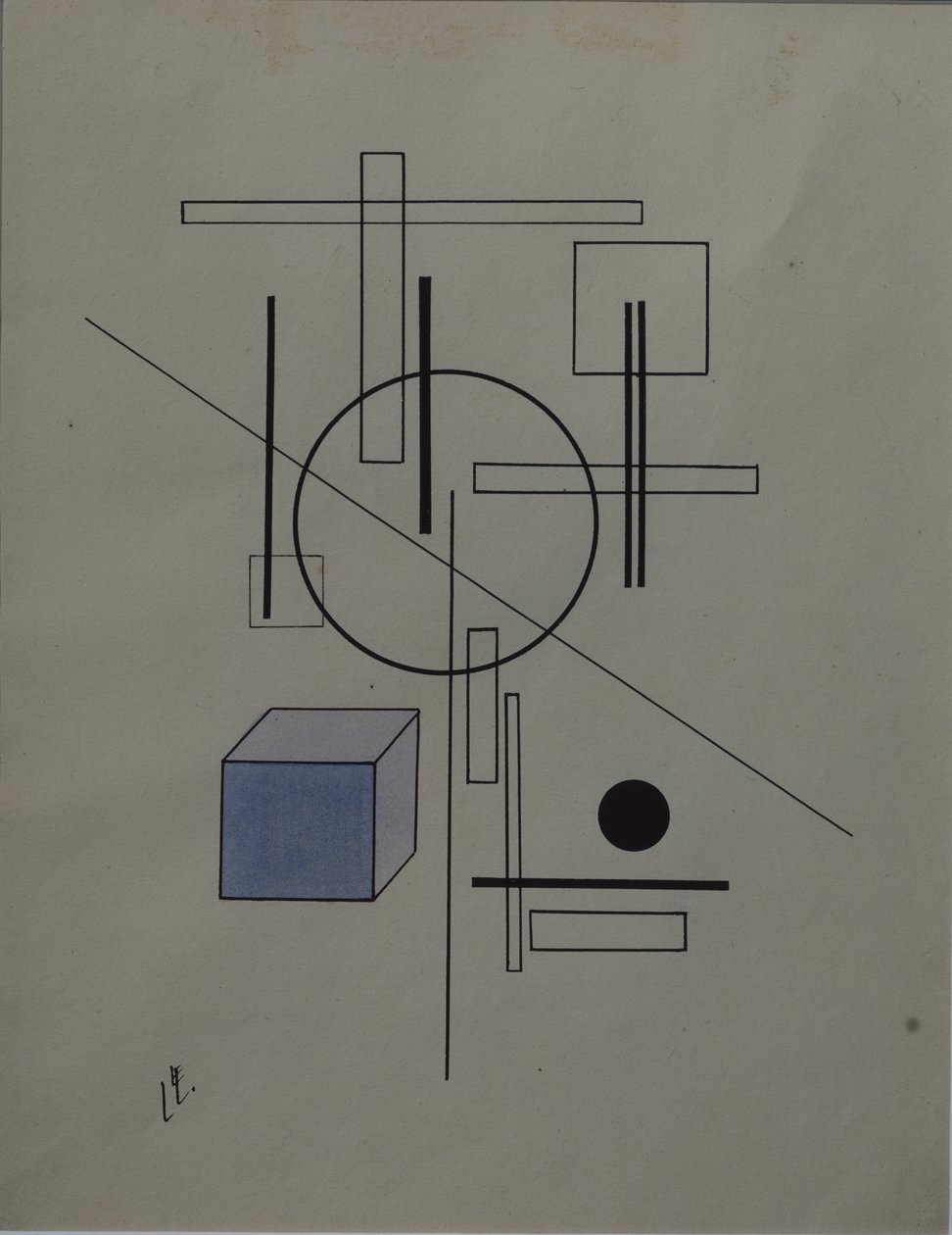 Komposition, 1920 von Eliezer Markowich Lissitzky