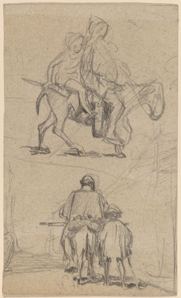 Vater, Sohn und Esel von Elihu Vedder