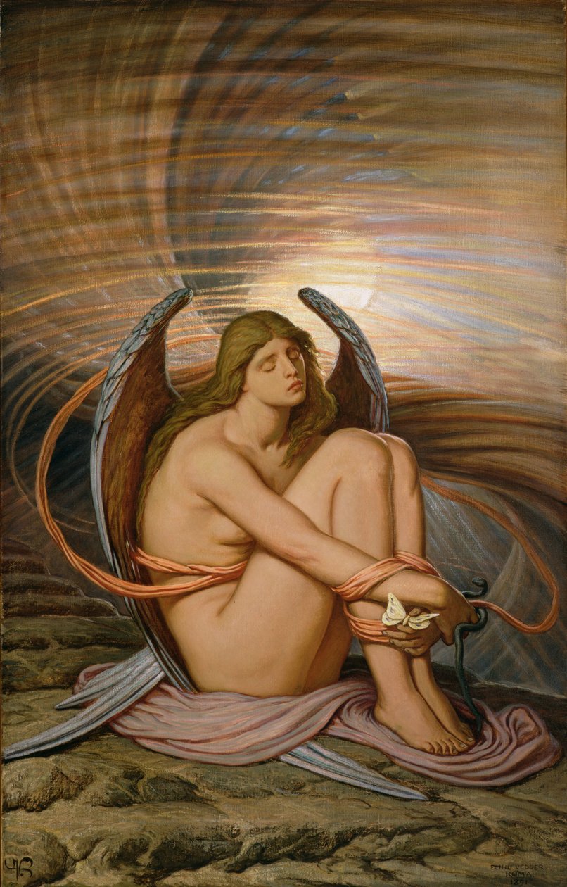 Seele in Gefangenschaft von Elihu Vedder