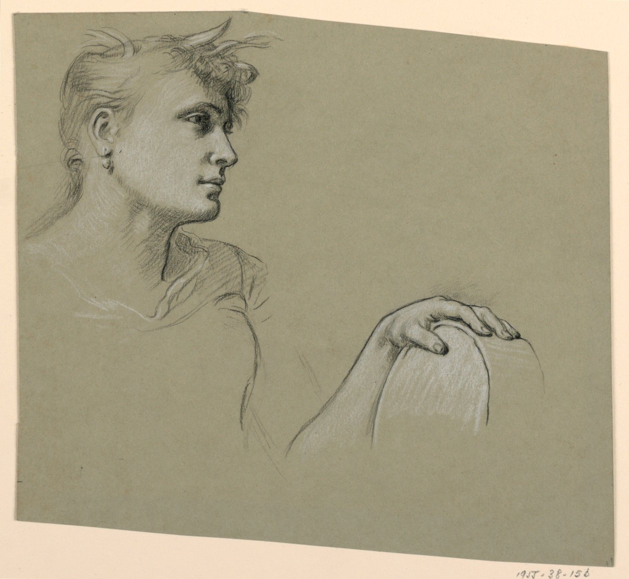 Studie einer Figur von Elihu Vedder