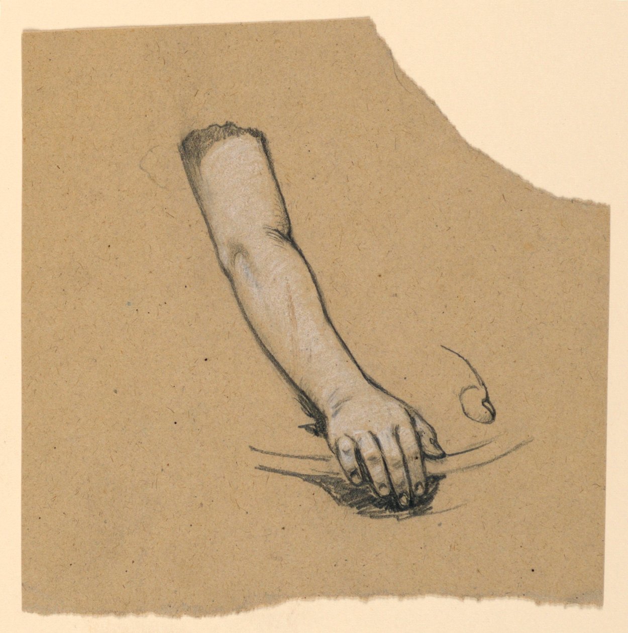 Studie von Hand bis Mitte Bizeps von Elihu Vedder