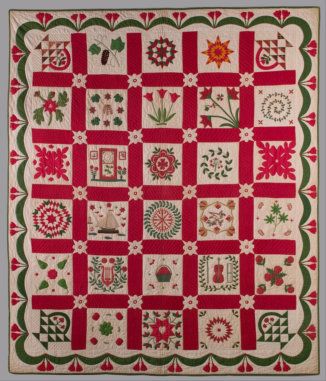 Album-Quilt von Elizabeth Sanford Jennings Hopkins