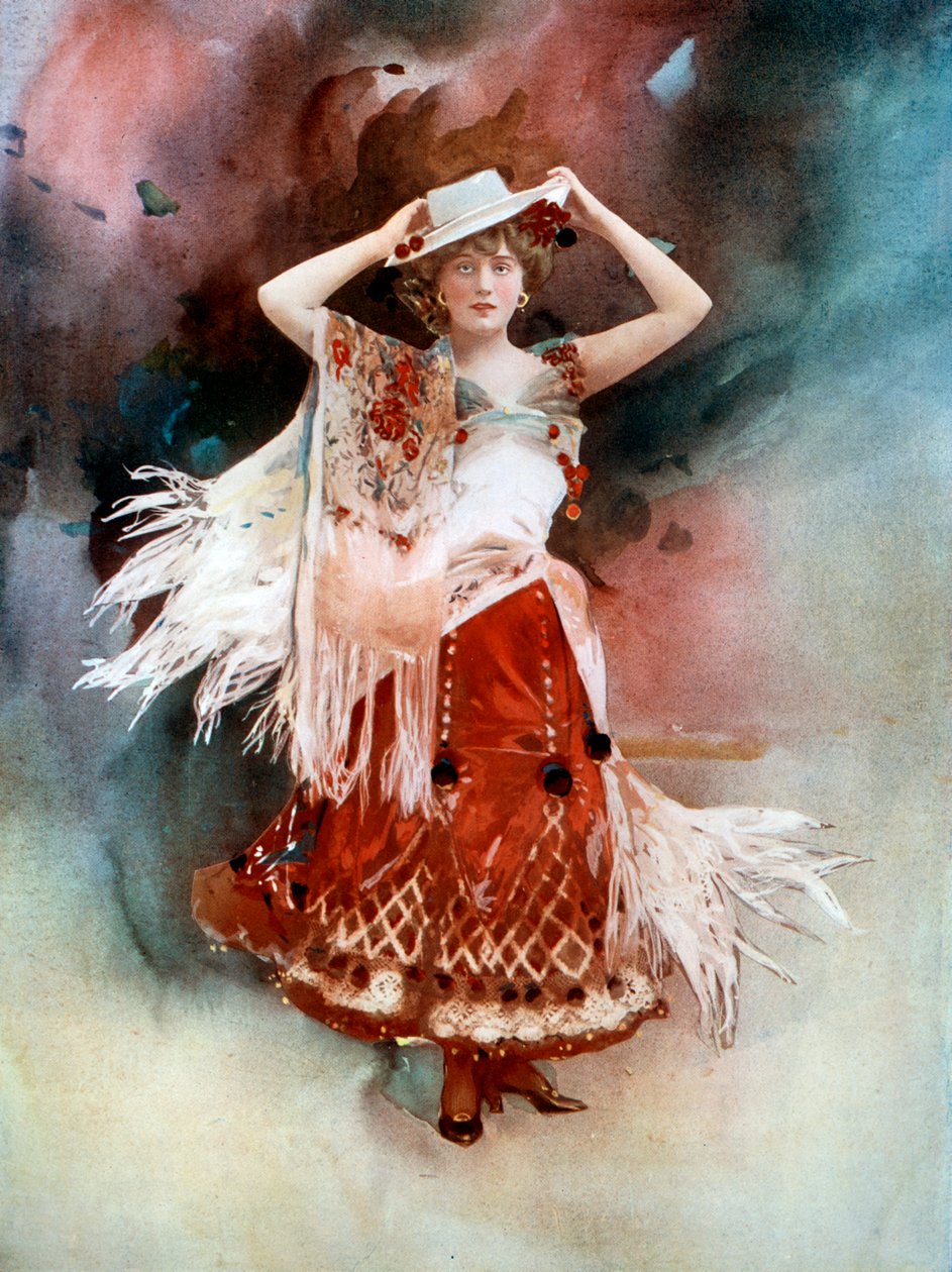 Evie Greene in Kitty Grey, ca. 1902 von Ellis and Walery