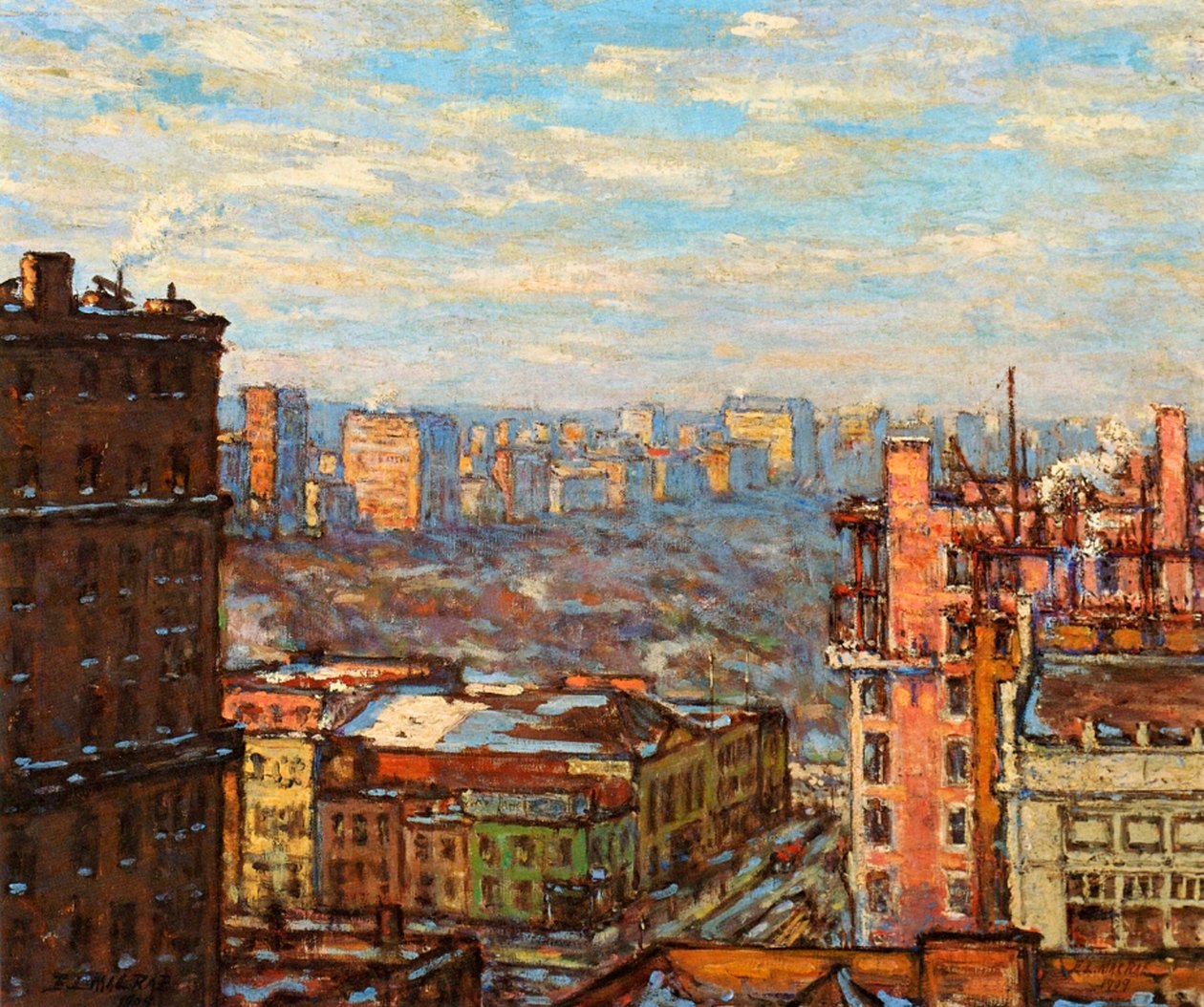 Central Park von der Carnegie Hall von Elmer Livingston MacRae