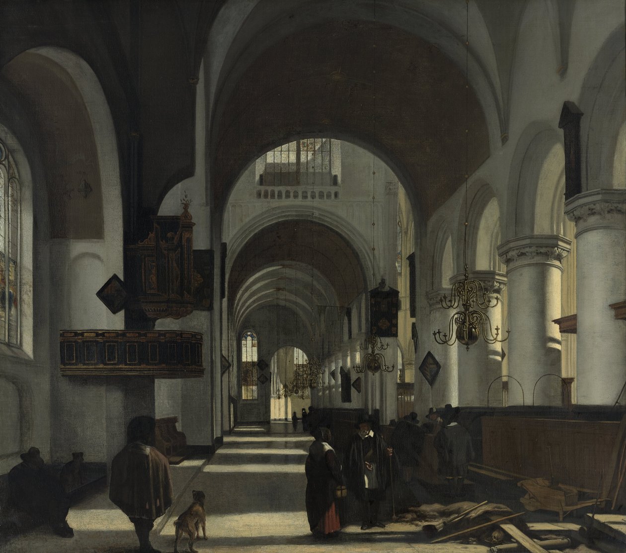 Innenansicht einer Kirche von Emanuel de Witte