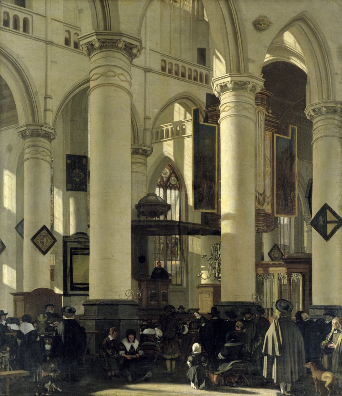 Innenraum einer Kirche von Emanuel de Witte