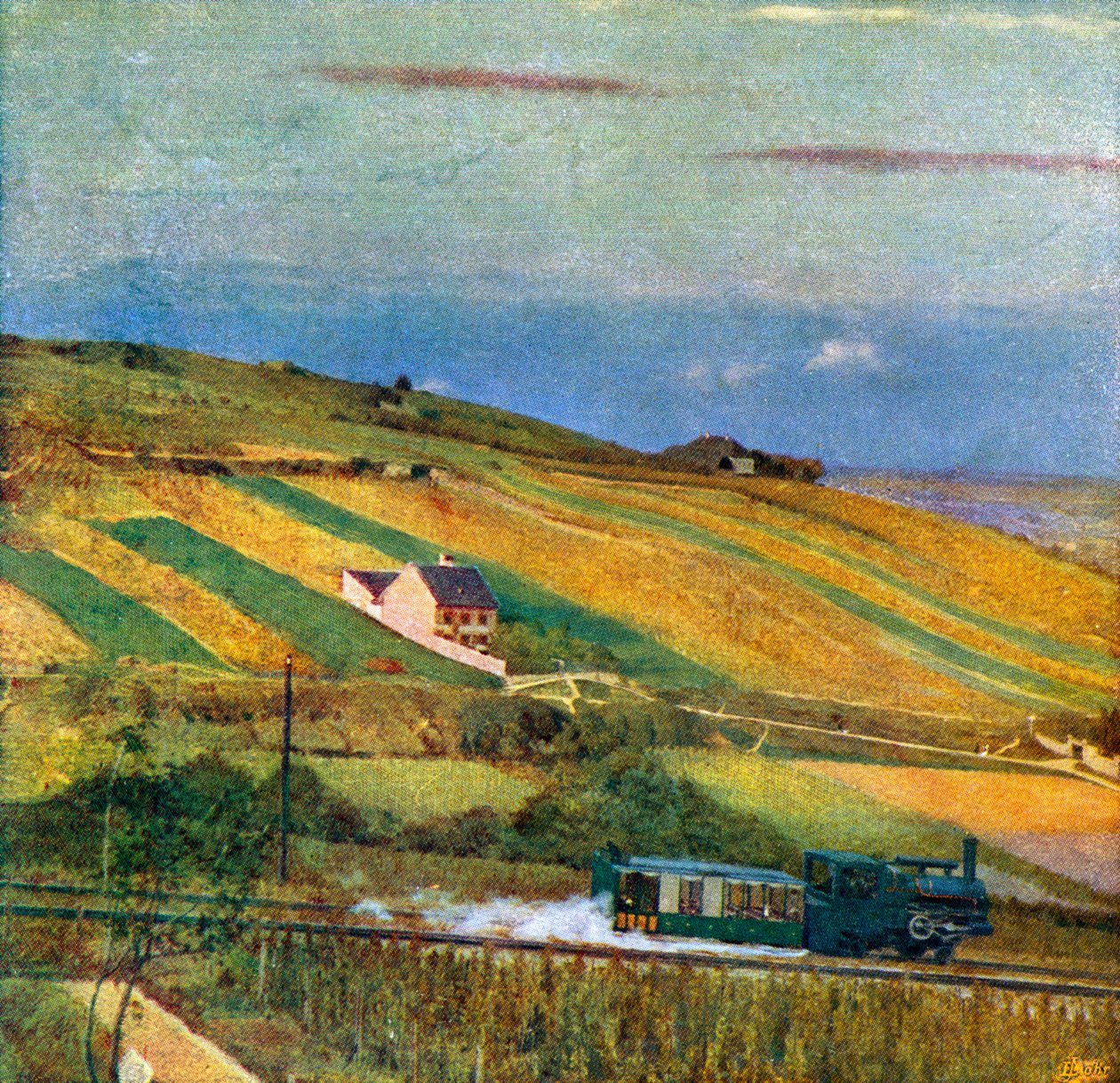 Landschaft außerhalb Wiens von Emanuel Baschny