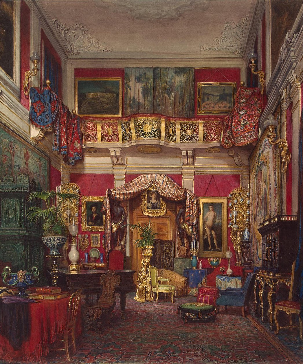 Zimmer in der Villa di Quarto, bei Florenz von Emanuel Stöckler