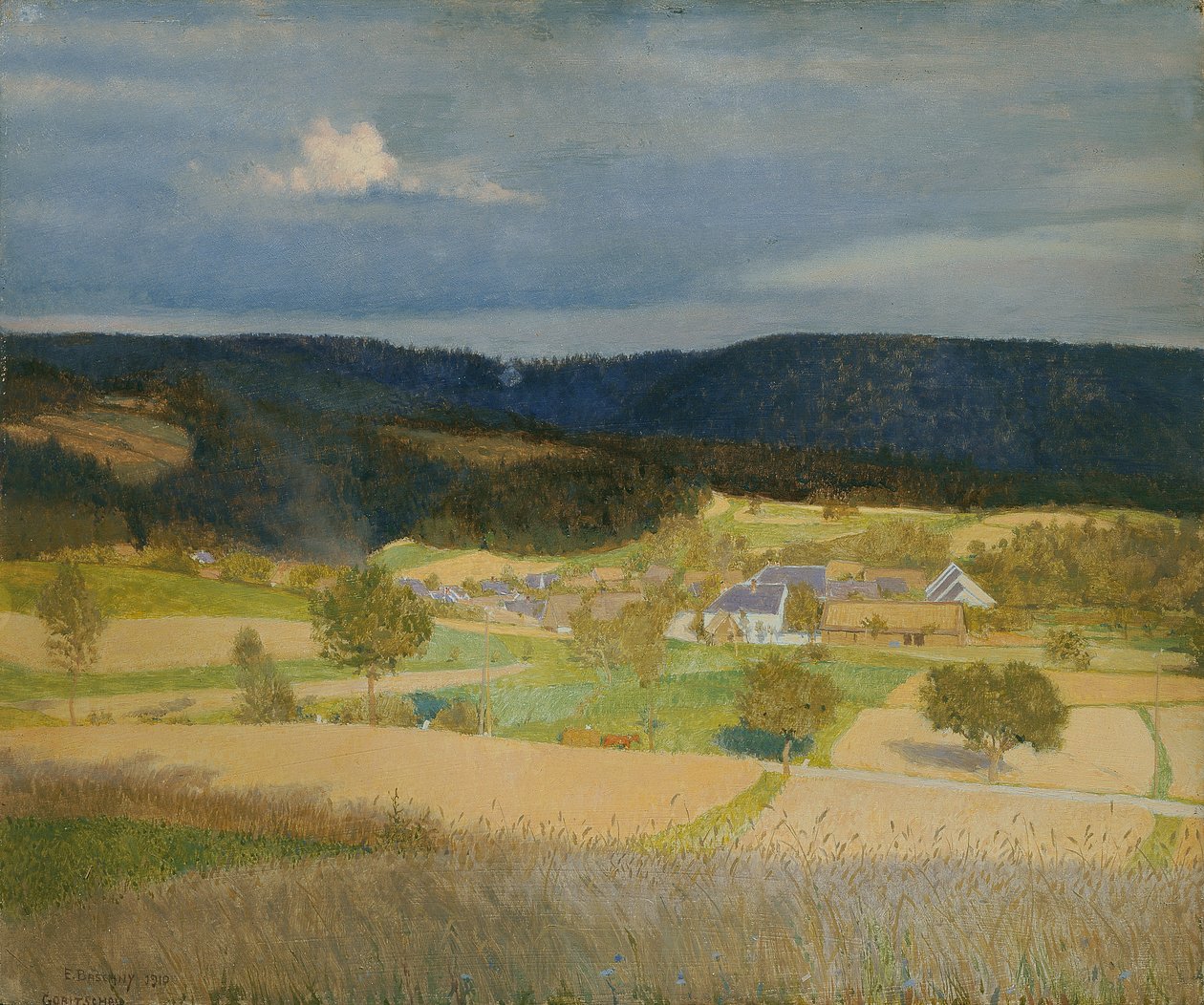 Dorf in der Sonne von Emanuel Baschny