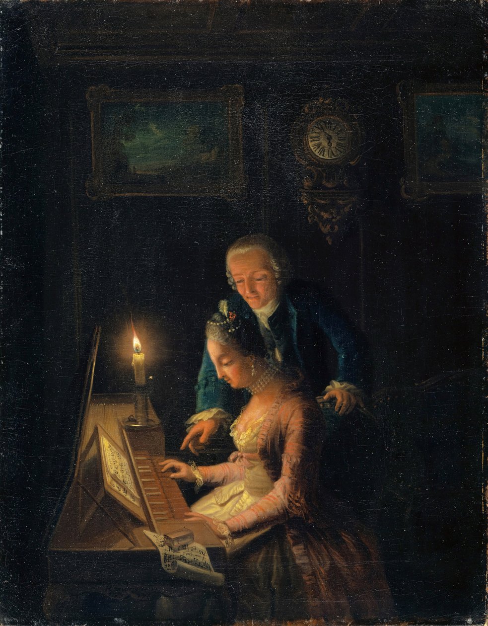 Die Musikstunde, 1769 von Emanuel Handmann