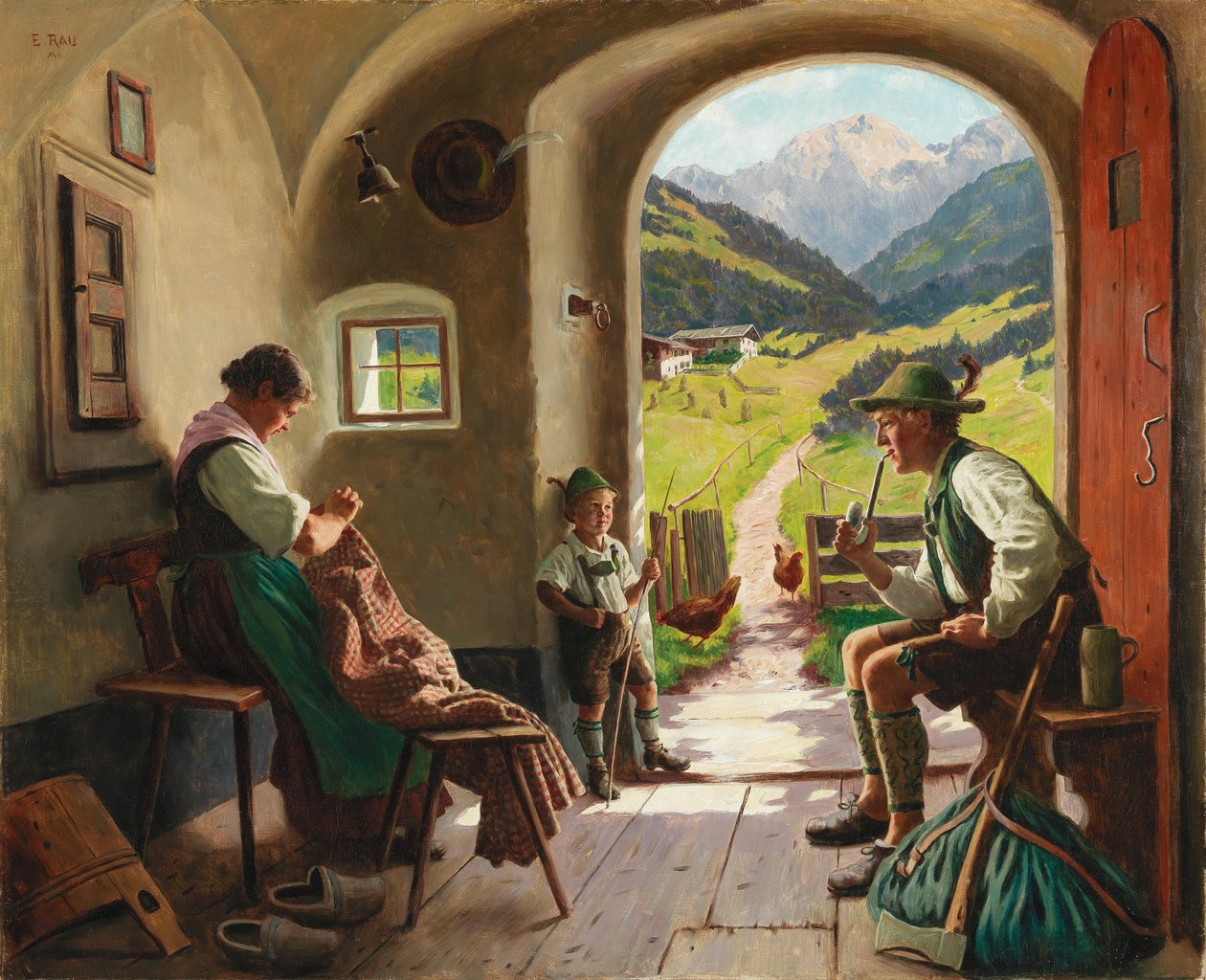 Ein Sommertag in Tirol von Emil Rau