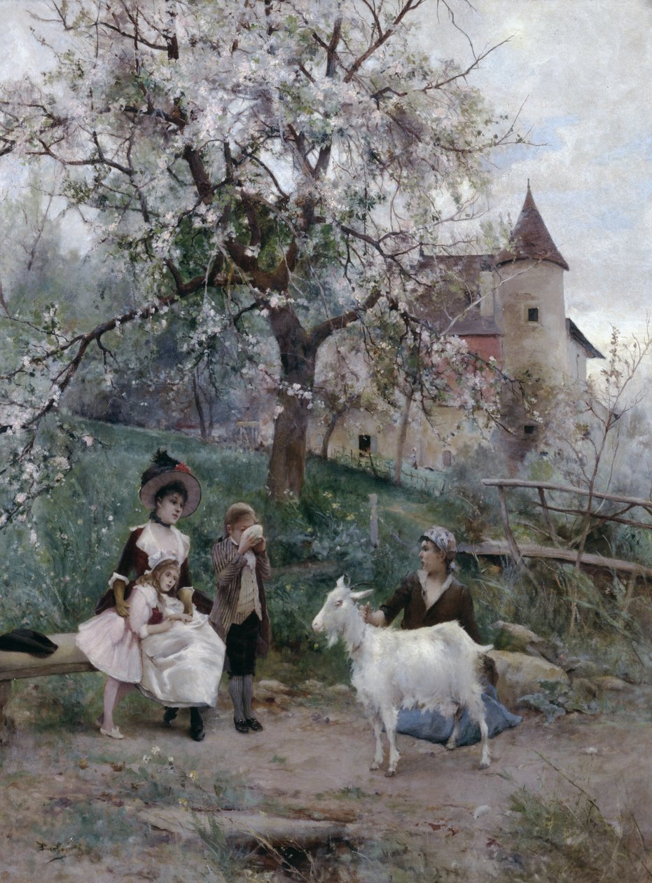 Erfrischungen am Wegesrand von Emile August Pinchart