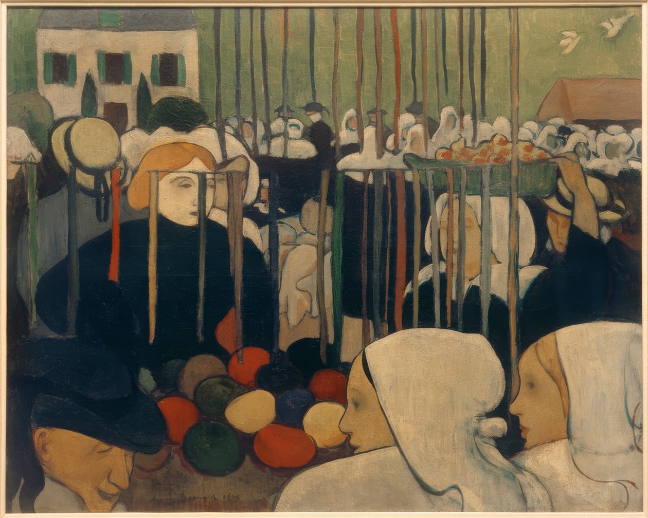 Die Bänderverkäuferin von Emile Bernard