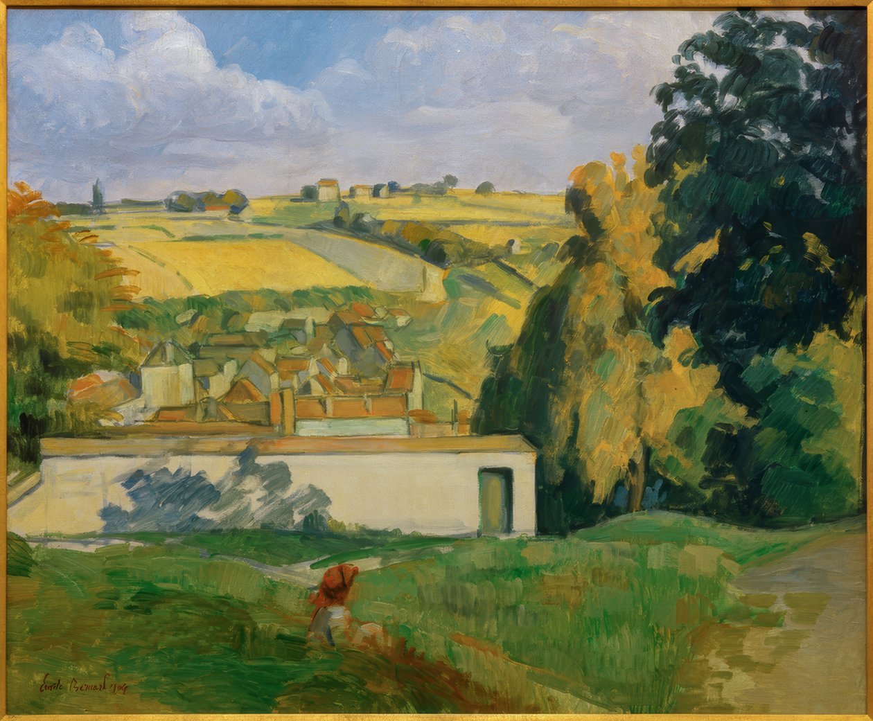 Blick von einer Anhöhe auf Tonnerre von Emile Bernard
