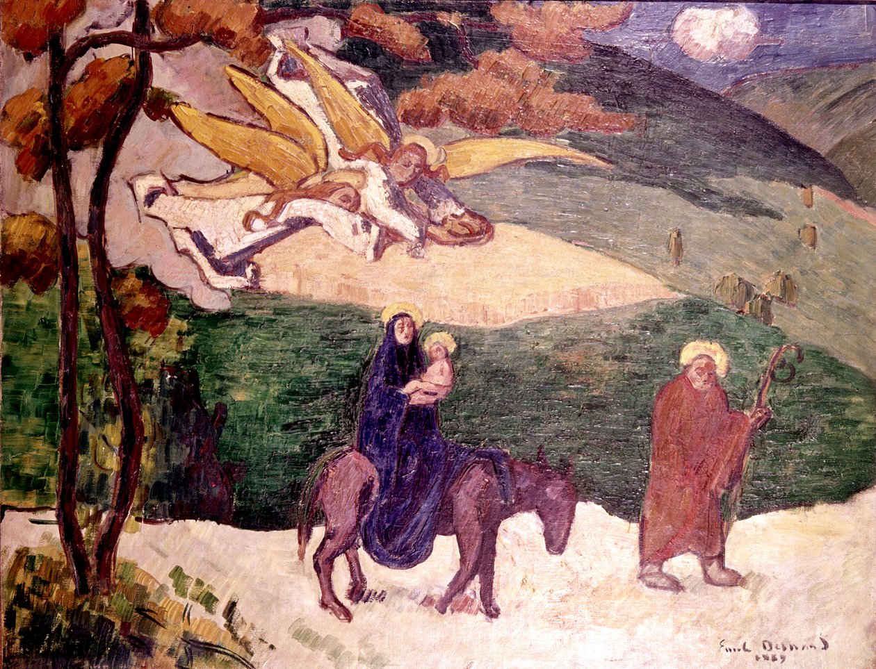 Flucht nach Ägypten von Emile Bernard