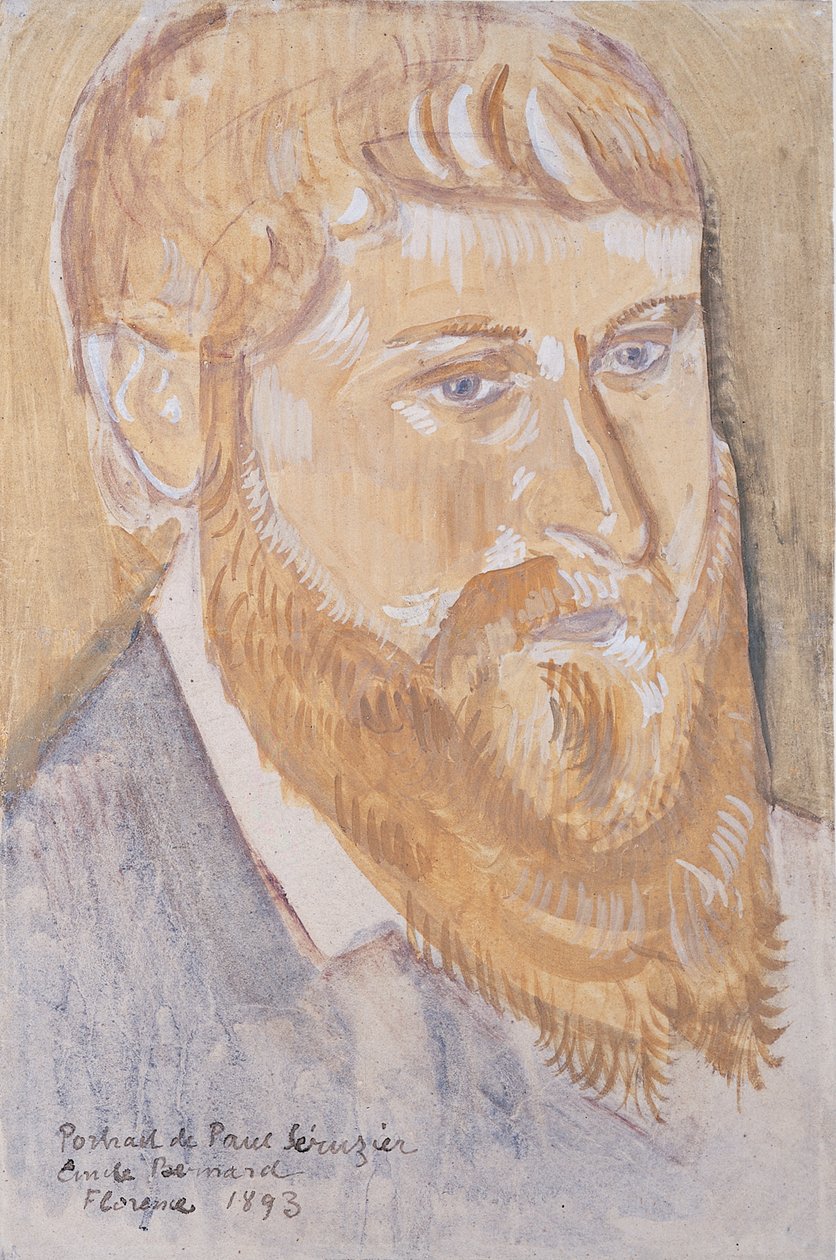 Porträt von Paul Sérusier, 1893 von Emile Bernard