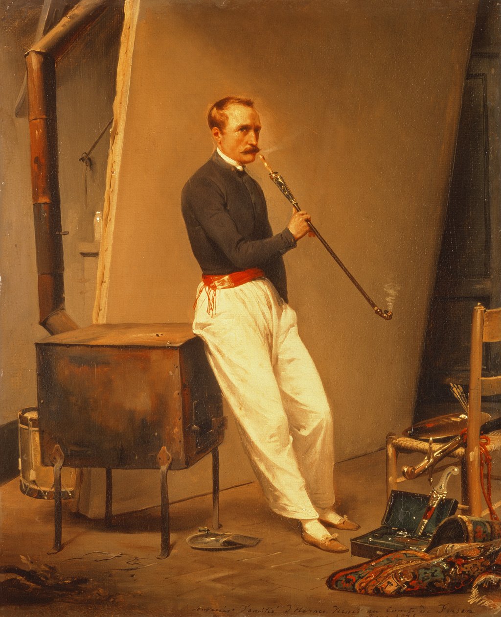 Selbstporträt, 1835 von Emile Jean Horace Vernet