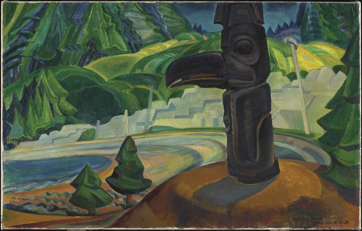 Skidegate, Graham Island, British Columbia von Emily Carr