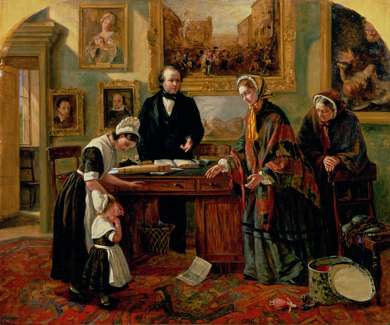 Das Findelkind wird seiner Mutter zurückgegeben, 1858 von Emma Brownlow