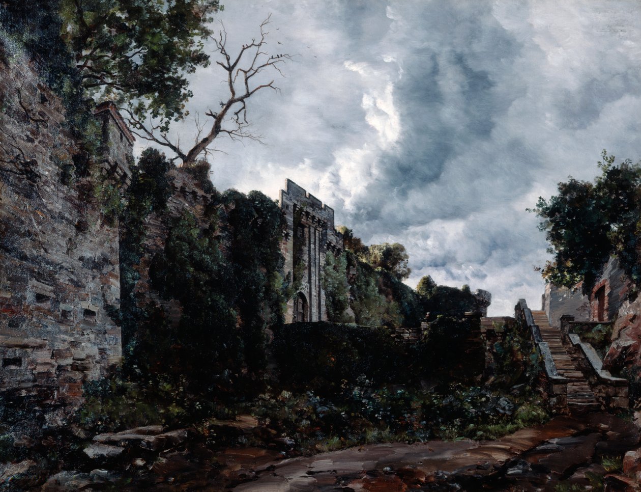 Haupttor des Château de Clisson, 1884 von Emmanuel Lansyer