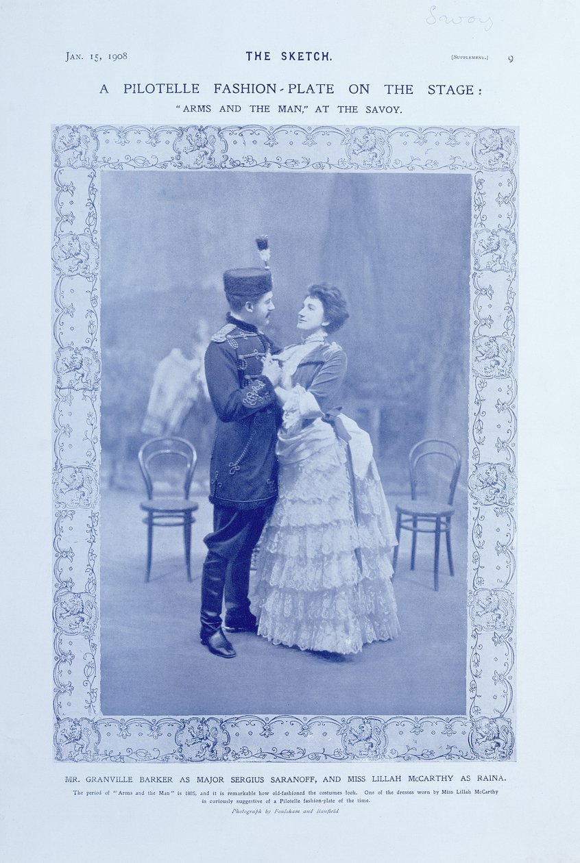 Eine Pilotelle-Modeplatte auf der Bühne, 15. Januar 1908 von English Photographer