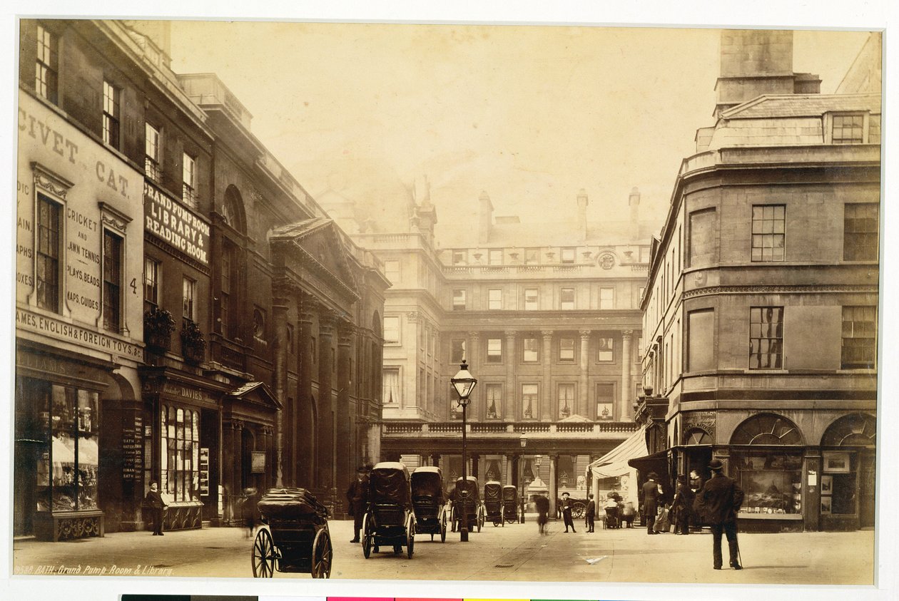 Abbey Square und Pump Rooms, Bath, ca. 1880 von English Photographer