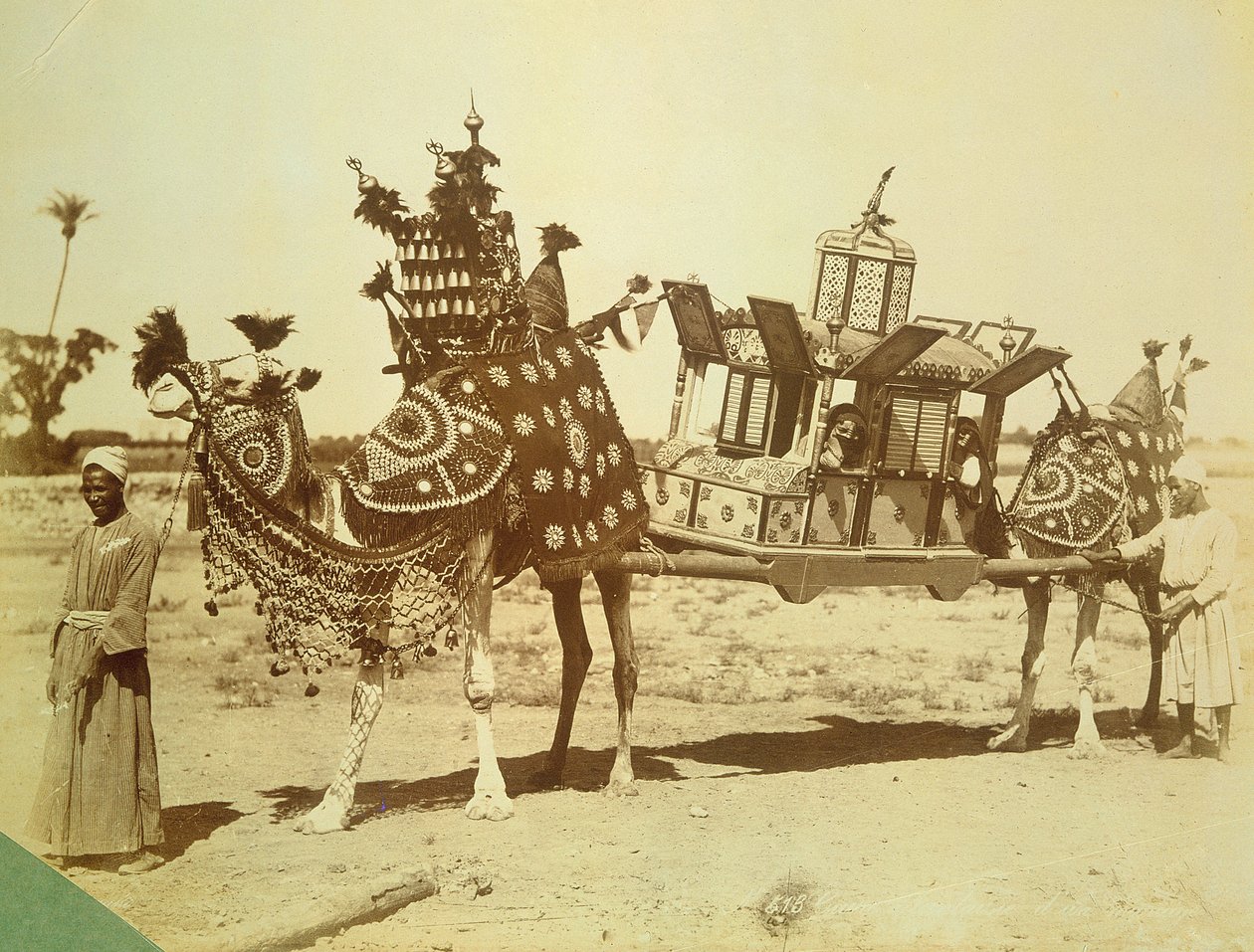 Brautpalankin, Kairo, Ägypten, c.1878 von English Photographer