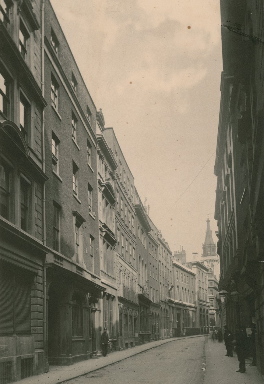 Lombard Street, London; Fotografie; datiert Juni 1885 von English Photographer