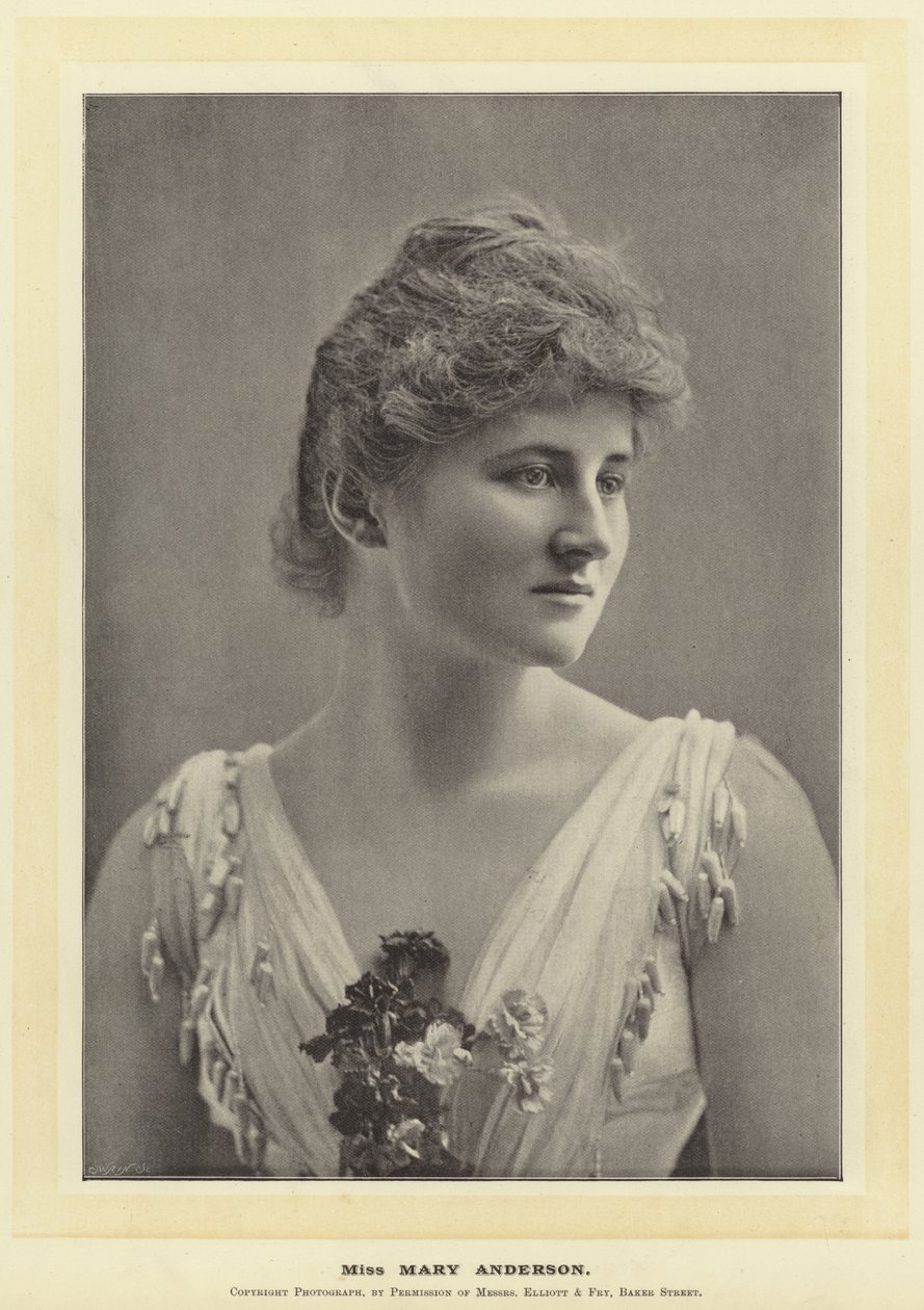 Miss Mary Anderson von English Photographer