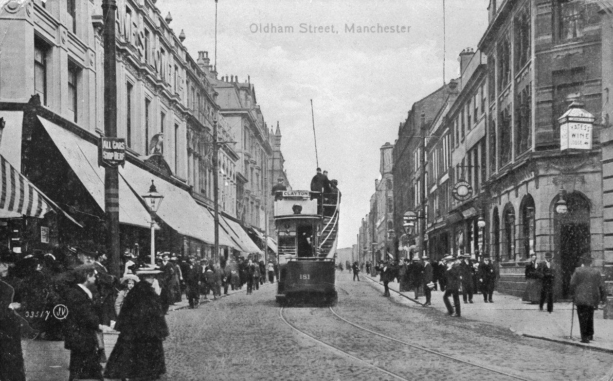 Oldham Street, Manchester, ca. 1910 von English Photographer