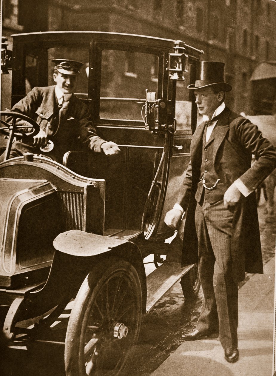 Sir Winston Churchill, Der jüngste Mann in Europa, 1908 (Photogravur) von English Photographer