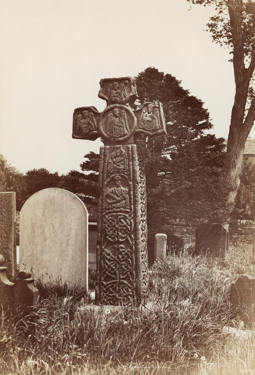 Das Eyam-Kreuz (Sepia-Foto) von English Photographer