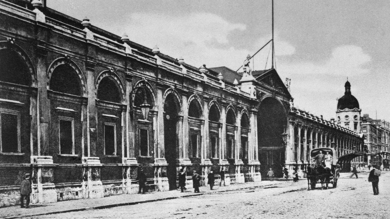 Ansicht des Smithfield-Fleischmarktes, ca. 1905 von English Photographer