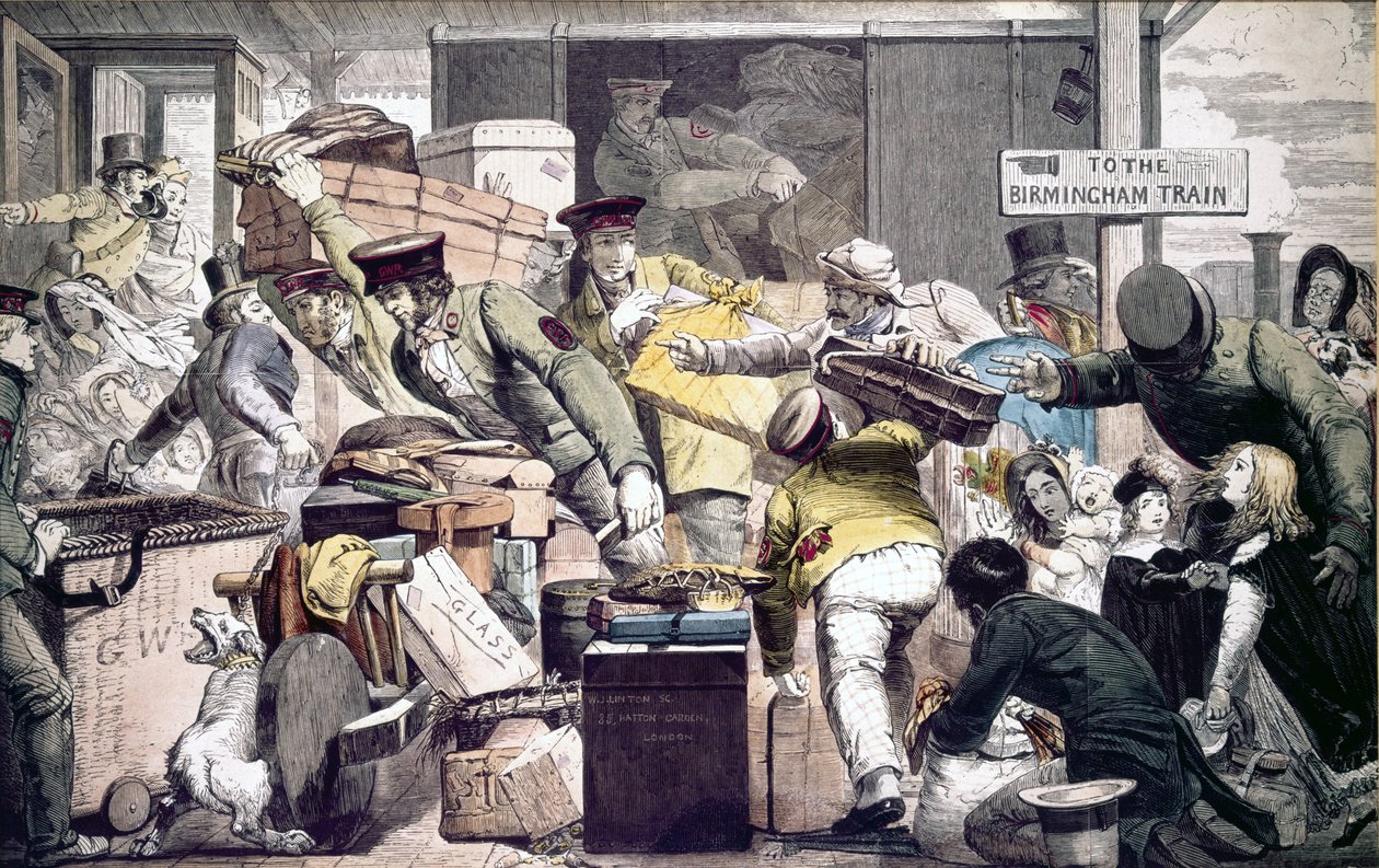 Spurwechsel in Gloucester, Gloucestershire, 6. Juni 1846 von English School