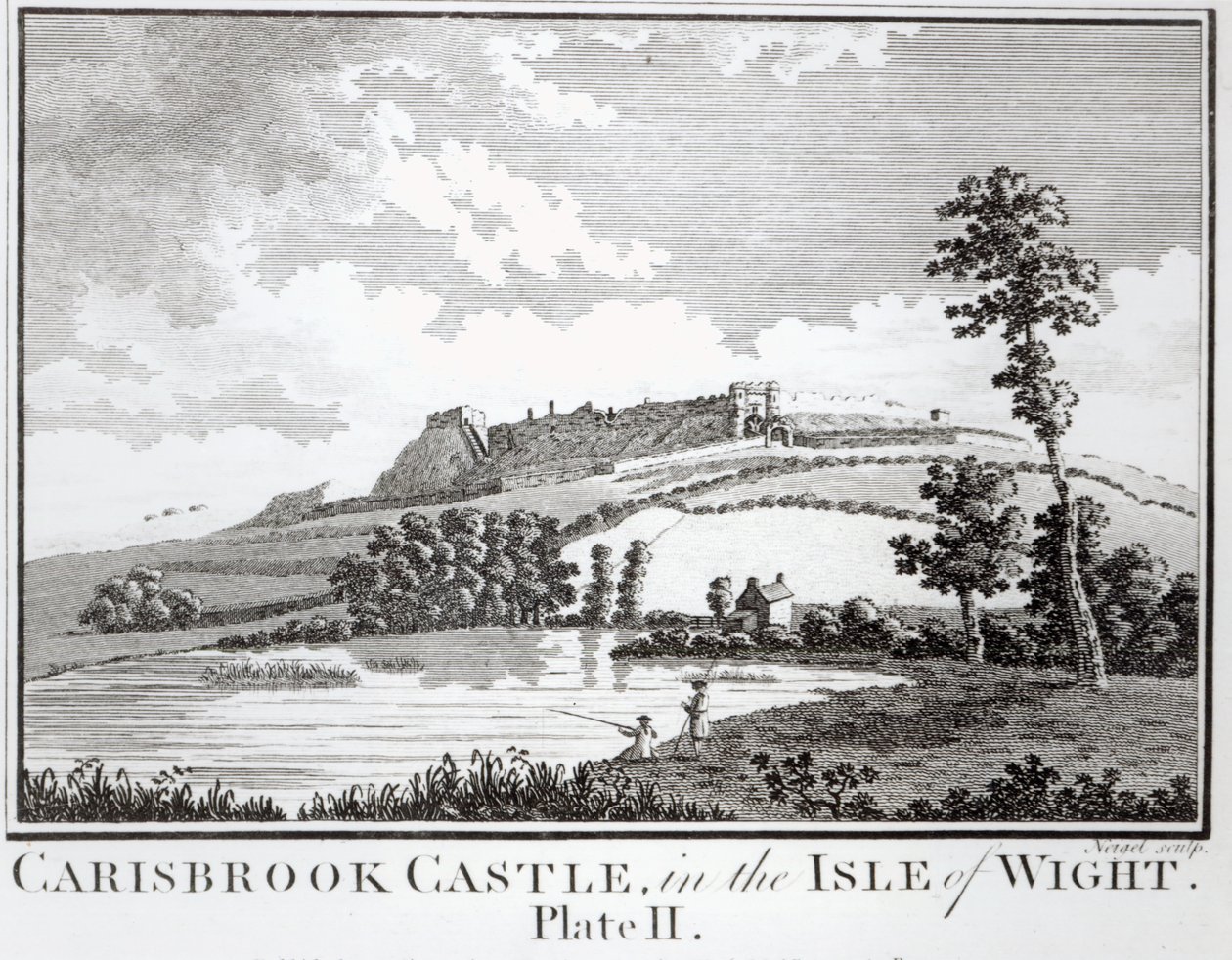 Carisbrook Castle, auf der Isle of Wight von English School