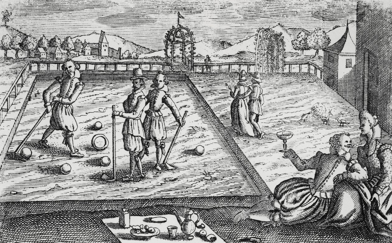 Croquet, ca. 1650 von English School